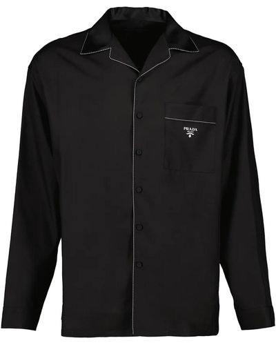 Prada Long-sleeved Buttoned Shirt - Black