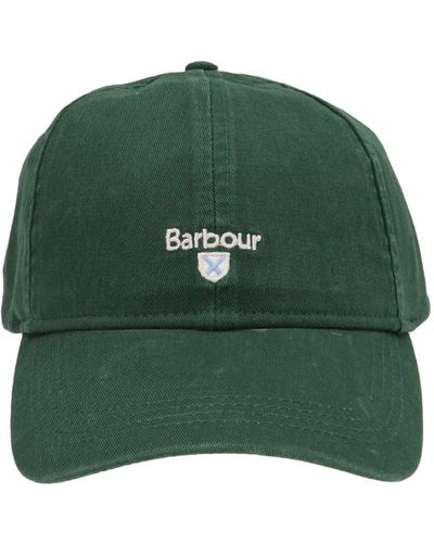 Barbour Logo Embroidered Baseball Cap - Green