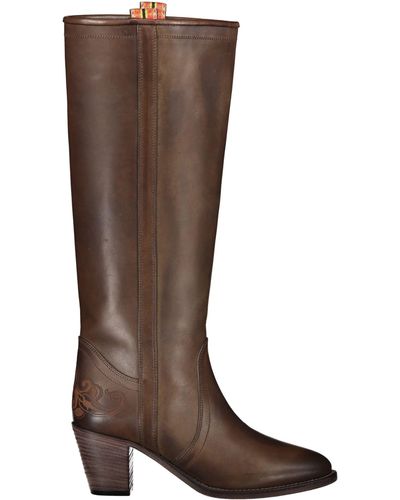 Etro Leather Boots - Brown