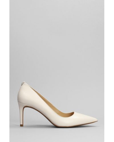 Michael Kors Alina Pumps In Beige Leather - Natural