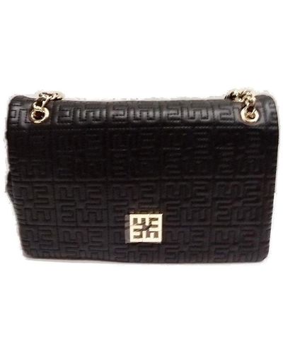 Ermanno Scervino Rosemary Logo-Plaque Clutch Bag - Black