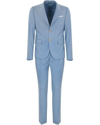 Daniele Alessandrini Light Single-Breasted Suit - Blue
