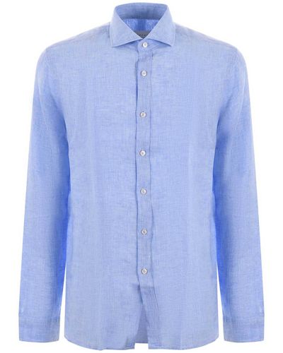 Xacus Linen Shirt - Blue