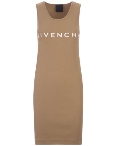 Givenchy Paris Tank Top Dress - Natural