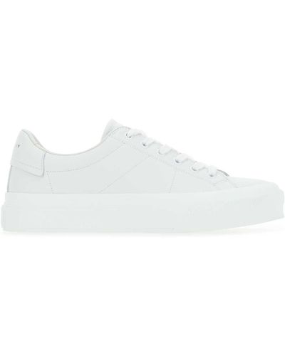 Givenchy Leather City Light Trainers - White
