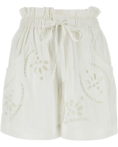 Isabel Marant Modal Blend Hidea Shorts - White