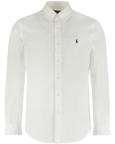 Ralph Lauren Button-down Collar Cotton Shirt - White
