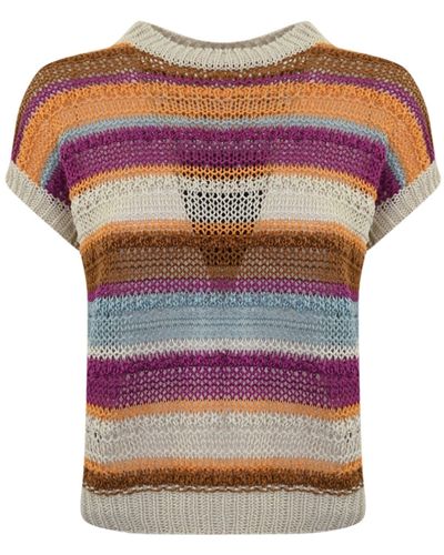 Weekend by Maxmara Acceso Linen Sweater - Multicolor