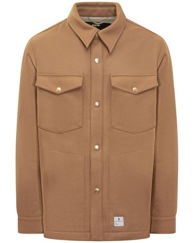 Department 5 Shirt Jacket - Brown