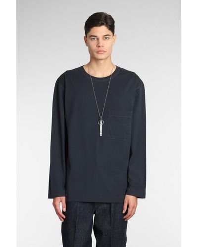 Lemaire T-shirt In Blue Cotton