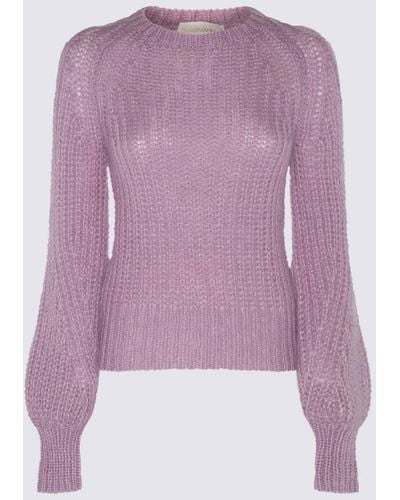Zimmermann Dusty Lilac Mohair Blend Sweater - Purple
