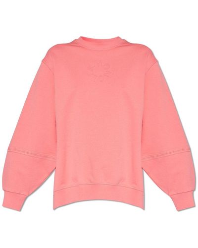 Moncler Sweatshirt With Logo, - Pink