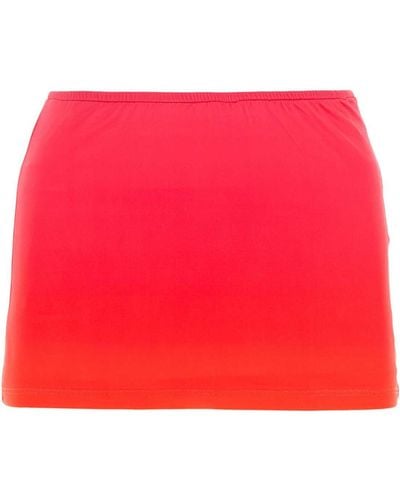 GIMAGUAS Two-Tone Polyester Alba Miniskirt - Red
