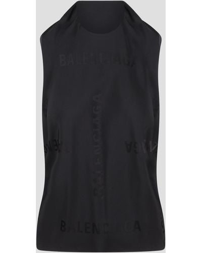 Balenciaga Knotted Top - Black