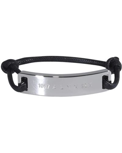 1017 ALYX 9SM Logo-plaque Knot Detailed Bracelet - Black