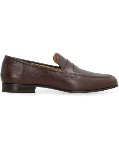 Bally Saix Leather Loafers - Brown