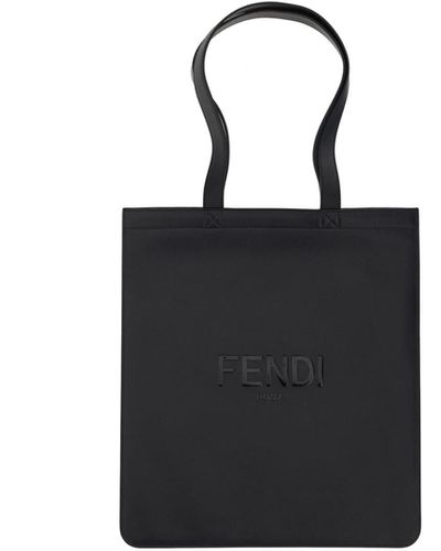 Fendi Shopping Bag - Men - Black