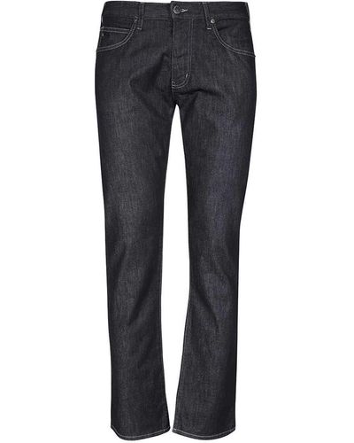 Emporio Armani 5-pocket Straight-leg Jeans - Blue