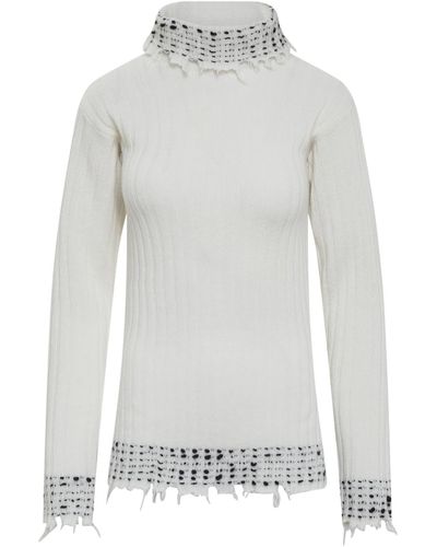 Marni Turtleneck Sweater - White