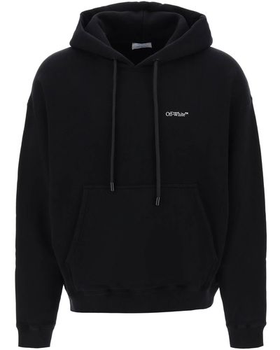 Off-White c/o Virgil Abloh Scratch Arrow Over Hooded Sweatshirt - Black