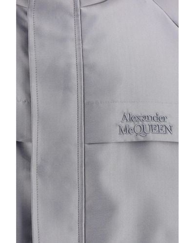 Alexander McQueen Windbreaker Jacket - Grey