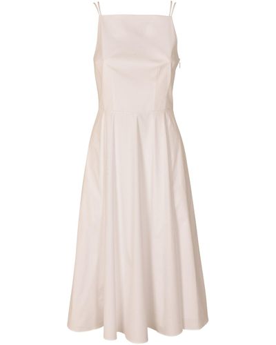 Theory Sleeveless Classic Dress - Natural