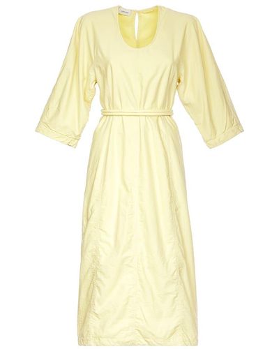 Lemaire Short Sleeve Dress - Yellow