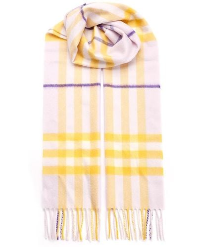 Burberry Cashmere Scarf - Yellow