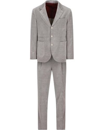 Brunello Cucinelli Two-piece Single-breasted Suit - Gray