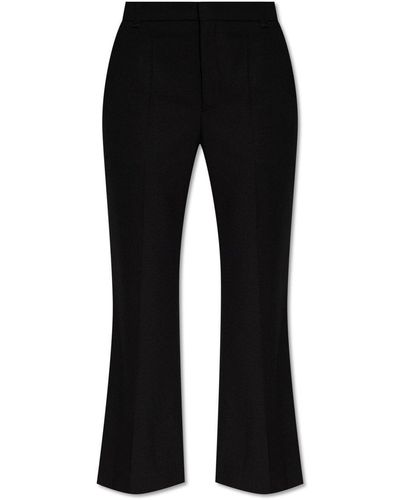 Chloé Wool Bootcut Trousers - Black