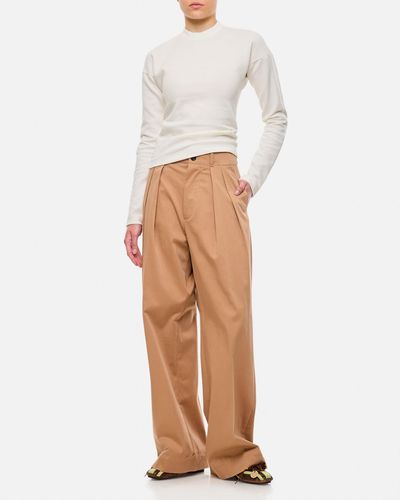 Plan C Oversize Trousers - White