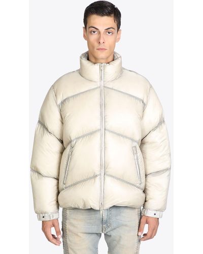 Represent Washed Puffer Jacket Wheat Washed Nylon Puffer Jacket - Washed Puffer Jacket - Natural