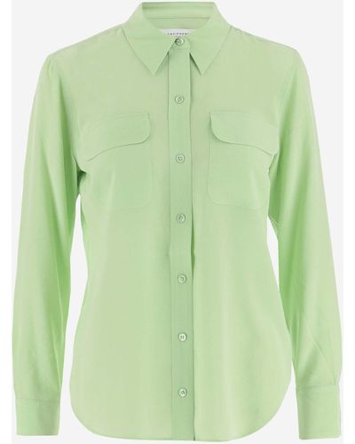 Equipment Silk Shirt - Green