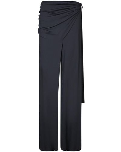 Rabanne Jersey Knotted Trousers - Blue
