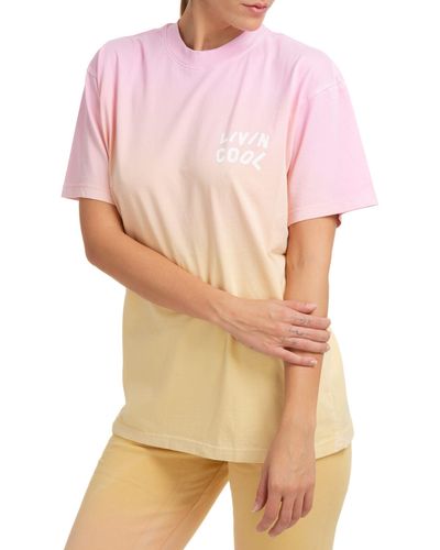 LIVINCOOL Cotton T-shirt - Pink