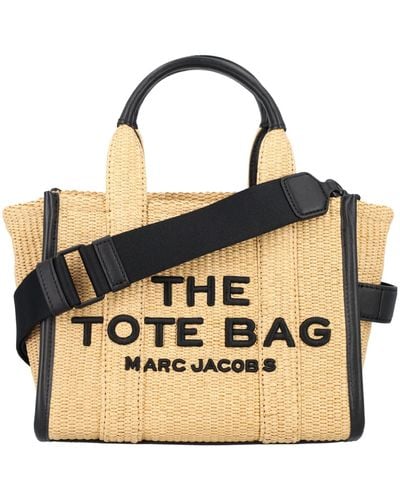 Marc Jacobs The Small Tote Bag Raffia - Metallic