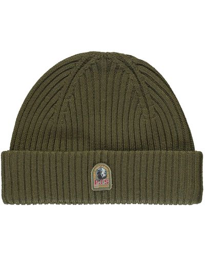 Parajumpers Ribbed Knit Beanie - Green