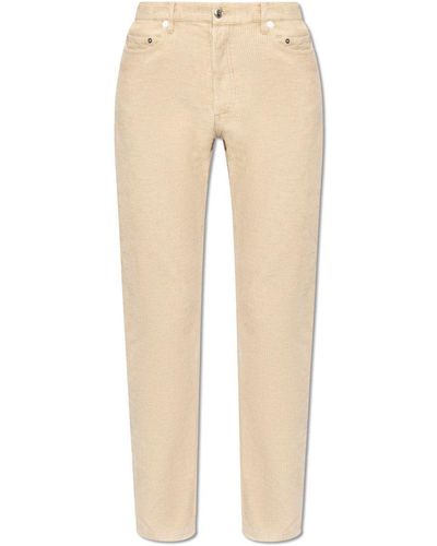 A.P.C. 'jean' Corduroy Trousers, - Natural