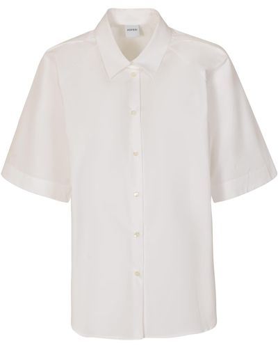 Aspesi Short-Sleeved Plain Shirt - White
