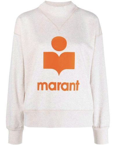Isabel Marant Cotton Blend Sweatshirt - Natural