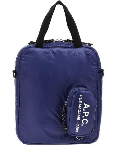 A.P.C. 'puffy' Shopping Bag - Blue