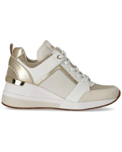 Michael Kors Georgie Gold Sneaker - White
