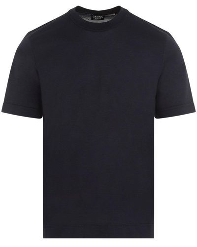 Zegna Crewneck T-Shirt - Black