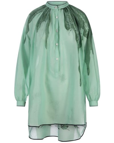 F.R.S For Restless Sleepers Flowers Tizio Shirt - Green