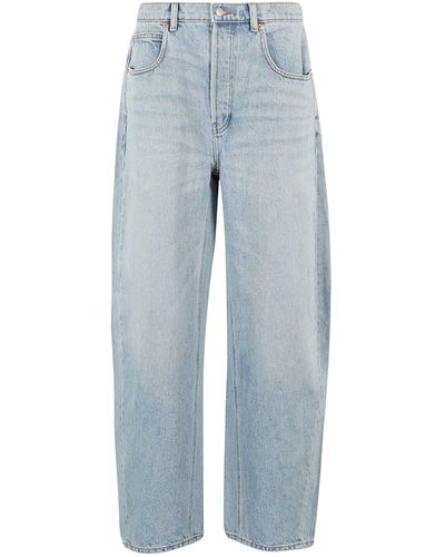 Alexander Wang Oversized Rounded Low Rise Jean - Blue
