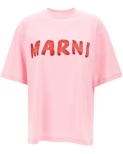 Marni Organic Cotton T-Shirt - Pink