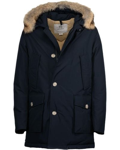 Woolrich Arctic Detachable Fur Parka - Blue