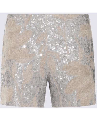 Brunello Cucinelli Linen Shorts - Gray