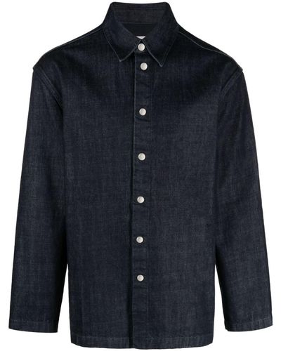 Jil Sander Midnight Cotton Shirt - Blue