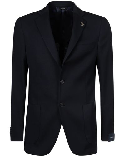 Tombolini Two-Button Fitted Blazer - Black